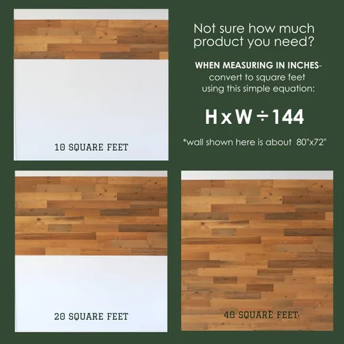 Vista 8 de Timberchic Paneles de Pared de Madera Recuperada – Tablones de Despegar y Pegar para Paredes de Acento – Paquete de Muestra de Decoración Rústica