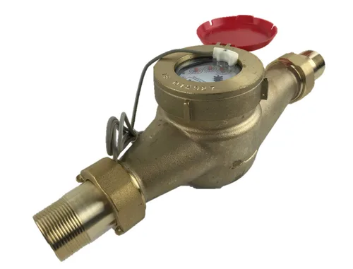 Vista 36 de DAE Medidor de agua caliente sin plomo MJ-75R NTEP, acoplamientos NPT de 3/4", salida de pulso, galón