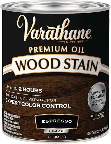 Vista 28 de 1 cuarto de galón Rust-Oleum Brands 211728H Gunstock Varathane - Tinte para madera interior a base de aceite (paquete de 2)