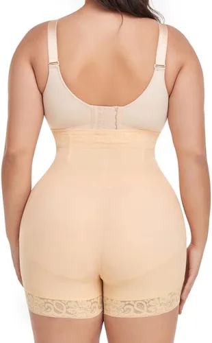Vista 2 de SHAPERIN Faja de control de abdomen para mujer, pantalones cortos de cintura alta, moldeador de cuerpo, levantador de glúteos, pantalones cortos