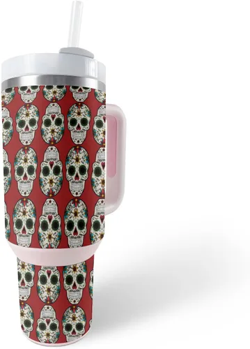 Vista 17 de MightySkins Skin - Vaso de vinilo compatible con Stanley The Quencher H2.0 FlowState de 40 onzas, color turquesa sólido, funda protectora, duradera