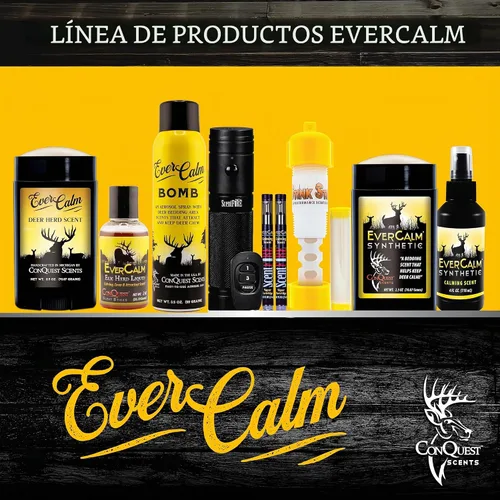 Vista 8 de Conquest Scents EverCalm Deer Herd Scent, Deer Attractant Original Formula Calming Scent from Deer Bedding Areas, for Pre-Rut, Rut and Post-Rut