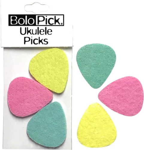 Vista 5 de púas de fieltro para ukelele. Una receta original