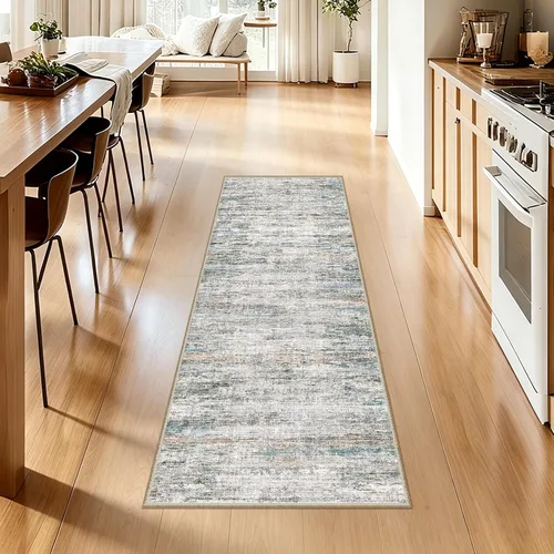 Vista 83 de Alfombra de pasillo lavables de 2 x 5, moderna alfombra abstracta para corredor, alfombra de pasillo de cocina ultrafina con respaldo