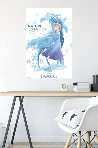 Vista 5 de Trends International Disney Frozen 2 - Póster de pared Nokk, 22.375 x 34 pulgadas, paquete de póster y clip