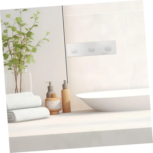 Vista 9 de 4pcs PE Adhesive Hooks, Detachable Wall Mount for Closet Bathroom