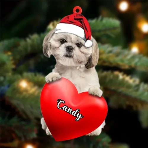 Vista 103 de Adornos de Navidad personalizados para perros, nombre personalizado, adorno de Malamute de Alaska, adornos acrílicos, regalos de Navidad, amantes