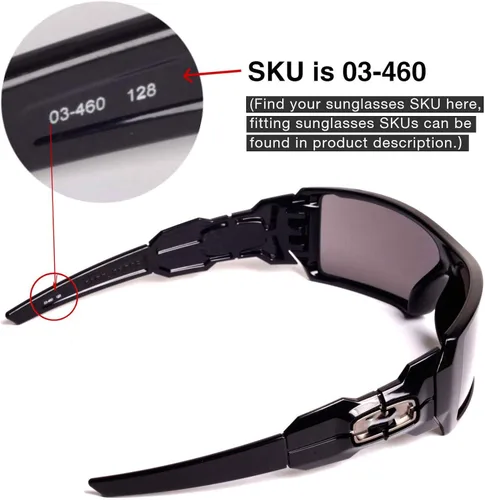 Vista 6 de Walleva lentes de repuesto para gafas de sol Oakley Oil Rig - 19 opciones