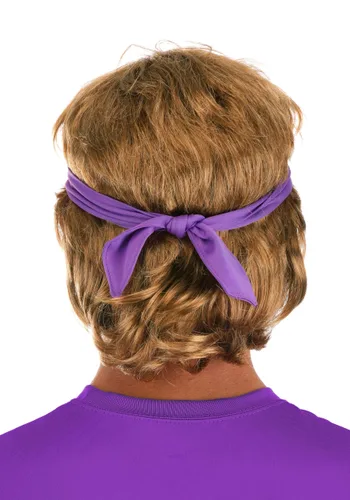 Vista 2 de Kit de Disfraz Peluca y Bigote White Goodman de Dodgeball Multicolor