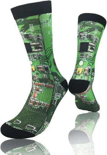 Vista 2 de Calcetines unisex para adultos, divertidos y geniales con estampado 3D