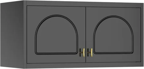 Vista 18 de Armario de metal con 2 puertas, armario de 71 pulgadas de alto con puertas, barra para colgar, cajones y estantes ajustables, armarios
