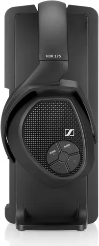 Vista 4 de Sistema de audífonos inalámbricos Sennheiser de radiofrecuencia RS 175 RF audífono con cargador Negro
