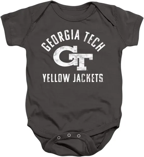 Vista 2 de Georgia Tech Chaquetas amarillas oficiales Logo Unisex Niño Snap Traje para bebé marino