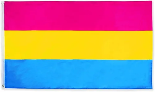 Vista 8 de FLAGLINK Bandera del Orgullo Omnisexual 3x5 Pies - Pancarta del Orgullo Omni Pansexual