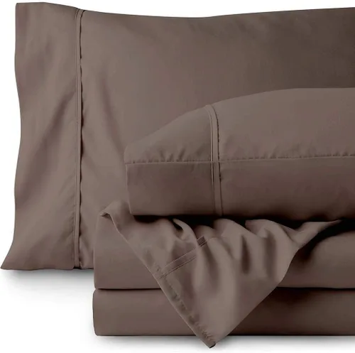 Vista 27 de 500TC Hoja de Super Calidad Ropa De Cama fija 100% algodón egipcio 4pc Set 24" pulgadas bolsillo extra profundo