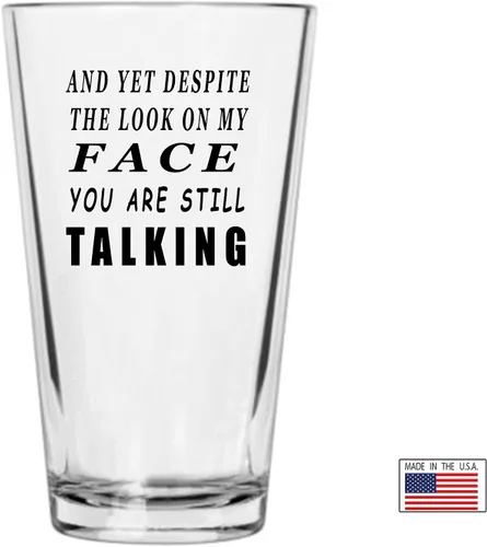 Vista 2 de Rogue River Tactical Y sin embargo divertido vaso de cerveza de 16 oz Pub Gag regalo broma hilarante