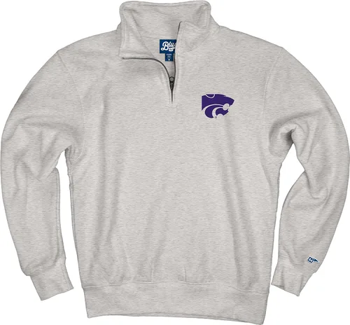 Vista 58 de Blue 84 Sudadera con cremallera de un cuarto para hombre de la NCAA