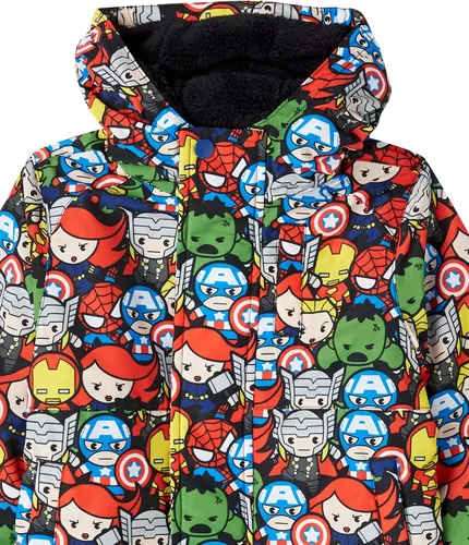 Vista 3 de Spotted Zebra Disney Marvel Abrigos acolchados cálidos de Star Wars para niños y niños pequeños