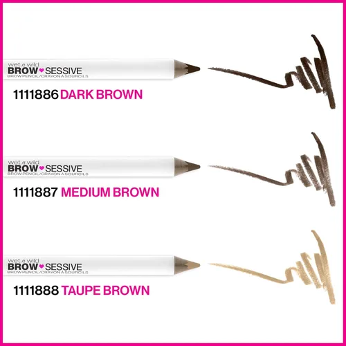 Vista 5 de wet n wild Brow-Sessive Lápiz de Cejas, Brocha Spoolie de Doble Punta Ultra-Precisa para Modelado Perfecto Construible y Mezclable, Tonos Naturales