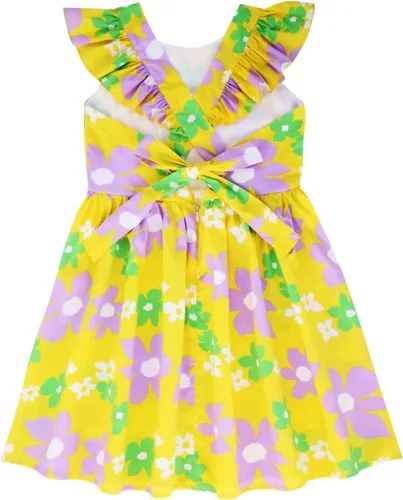 Vista 214 de Vestido de verano para niña, de algodón, con diseño floral