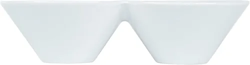 Vista 14 de Restaurantware - Cuencos de inmersión doble de 9.1 x 4.9 x 2.3 pulgadas, 1 servidor de condimentos para microondas - 2 compartimentos, bandeja