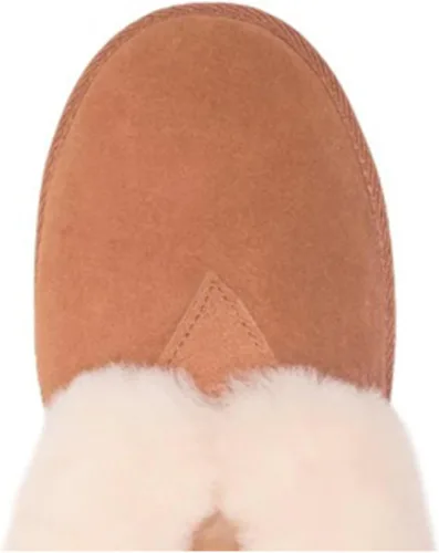 Vista 5 de Nube nueve piel de oveja mujer suave suela botín zapatilla