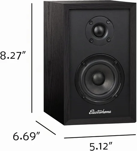 Vista 8 de Electrohome Berkeley - Altavoces estéreo 2.0 con amplificador integrado y controladores de 3 pulgadas para tocadiscos, TV, PC y transmisión