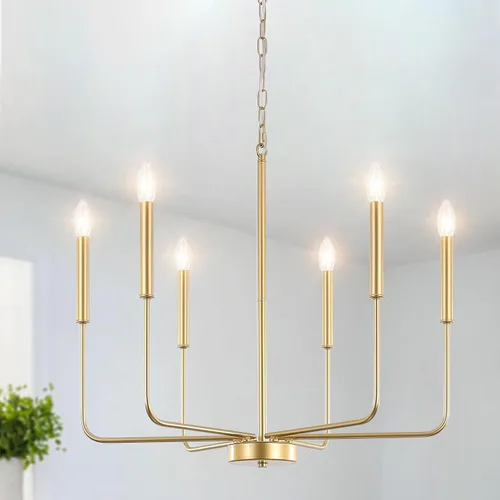 Vista 10 de ETONIMERR Lámpara colgante enchufable negra con luz larga de granja, lámpara colgante enchufable de 5 luces para comedor, lámpara de araña rústica