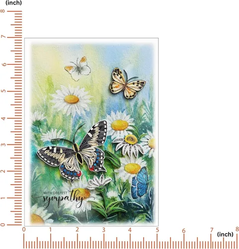 Vista 5 de Daisy Garden - Tarjeta de condolencias con la más profunda condolencia, tarjeta de felicitación por pérdida de madre, padre, mascota, tarjeta