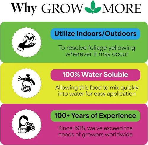 Vista 5 de Grow More - Concentrado de quelante de hierro orgánico 7450 8 onzas, 8 onzas, Multicolor