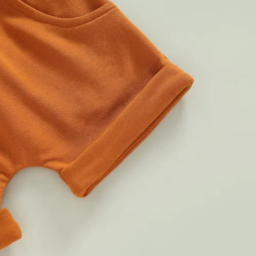 Vista 22 de Conjunto de ropa de verano para niños pequeños, 2 piezas, camiseta de manga corta con cintura elástica