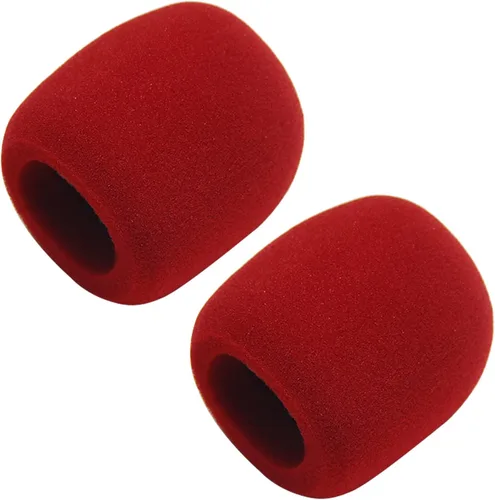 Vista 14 de Fielect 2 unids micrófono cubierta esponja espuma micrófono cubierta de micrófono de mano protección protección micro espuma filtro blanco