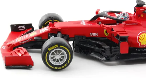 Vista 6 de XTD Bburago 118 Ferrari 2022 F1-75 16 55 F1 - Fórmula de carreras para automóvil de simulación estática de aleación fundida a presión 2022 F1-75 16