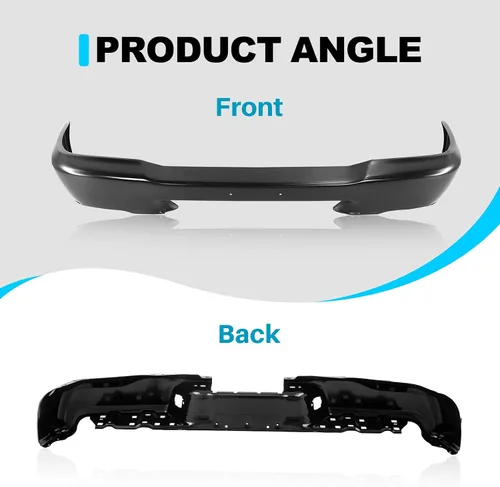 Vista 7 de CarPartsDepot Barra de Defensa Delantera de Acero Negro Preparado para Pintura para Camiones Pickup Compatible con Ford Ranger 1998-2000 FO1002347