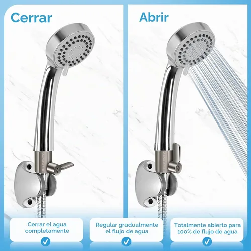 Vista 5 de Válvula de cierre de cabezal de ducha con palanca de mango largo, 1/2" NPT