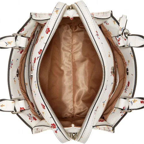 Vista 3 de New Guess - Bolso cruzado con estampado floral rosa - Blanco Multi