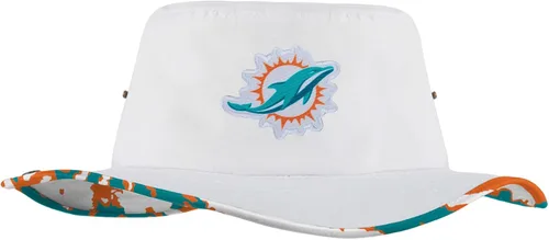 Vista 43 de FOCO - Sombrero deportivo para mujer, con logotipo de equipo de la NFL, para exteriores, para el sol Blanco híbrido