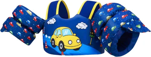 Vista 16 de Gogokids 2-in-1 Toddler Swim Vest Pool Floaties for Kids[CPC Certified & Remove Crotch Strap]Puddle Float Jumper 24-66 Pounds, Toddler Arm Floaties