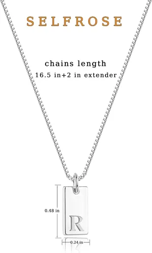Vista 6 de SELFROSE Collares con iniciales para mujer, delicado collar con letra de oro de 14 quilates, chapado en oro de 14 quilates, collar con inicial