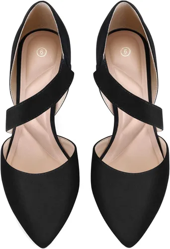 Vista 3 de mysoft Zapatos de tacón de aguja bajo con punta puntiaguda para mujer