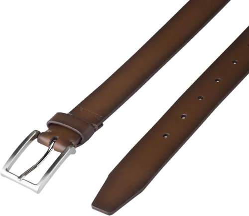 Vista 4 de Calvin Klein Cinturón de vestir para hombre plateado
