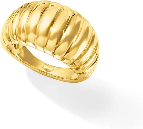Vista 5 de Ross-Simons Italian 18kt Yellow Gold Ribbed Dome Ring