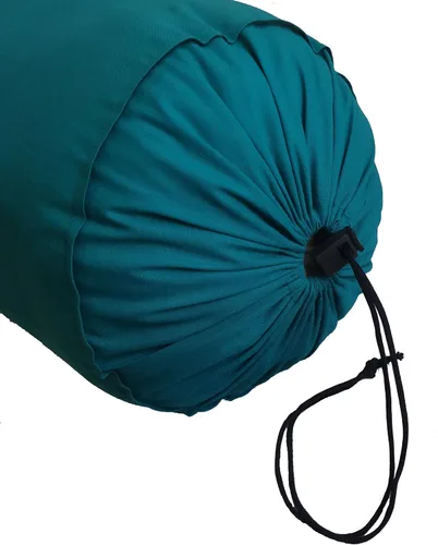 Vista 2 de Funda de almohada larga azul verde azulado – Funda redonda de masaje de yoga para cama, sofá, silla, sofá, salón, algodón, 10 pulgadas de diámetro x