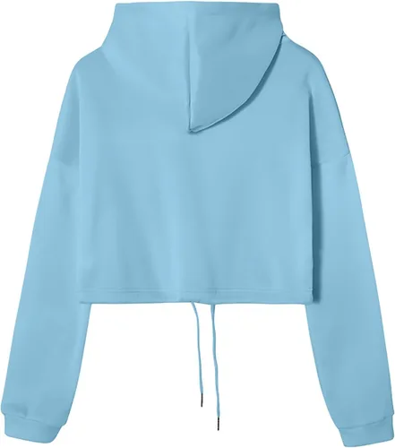 Vista 2 de Conjunto de 2 piezas para mujer, sudadera con capucha lisa, sudadera con capucha y pantalones deportivos