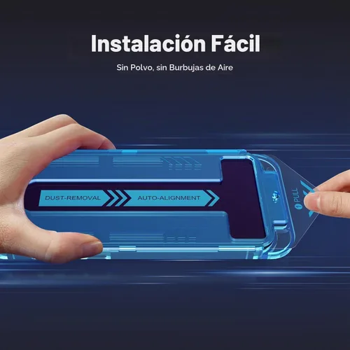 Vista 2 de EGKimBa Protector de pantalla de privacidad para iPhone 16, vidrio templado de color degradado, sin burbujas, fácil instalación, eliminación