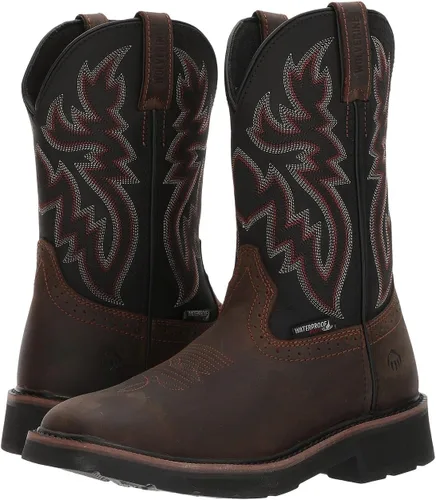 Vista 4 de Wolverine Men's Rancher Waterproof Steeltoe Square Toe 10in Wellington Work Boot