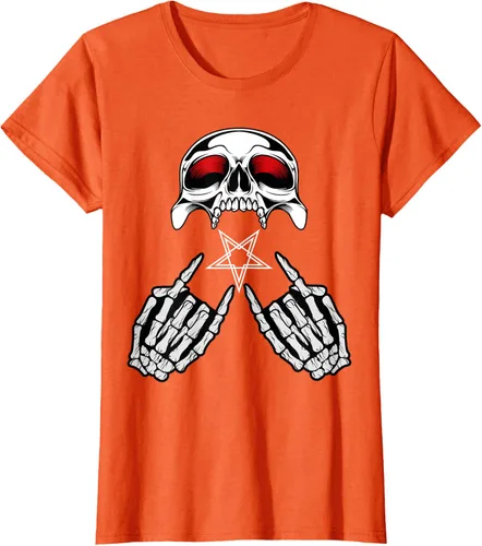 Vista 35 de Camisas de metal pesado con diseño de abanico de metal Negro