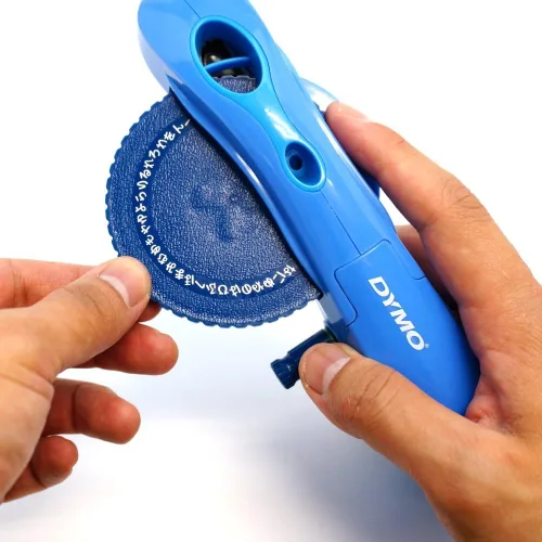 Vista 9 de Dymo DM1595BU - Encendedor de cinta, Hiragana, Katakana, alfabeto, números, azul