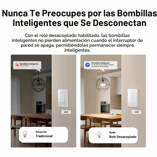 Vista 6 de SONOFF TX Gen2 - Interruptor inteligente táctil de pared, 1 canal, panel tipo 120, 2.4GHz Wi-Fi, control de aplicación eWeLink, compatible