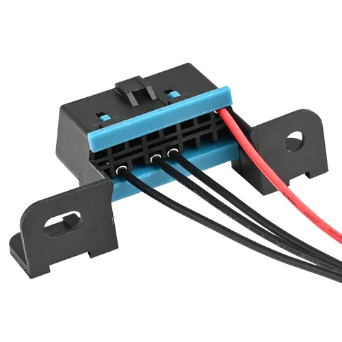 Vista 3 de OBD II OBD2 - Conector de arnés de 4 cables, puerto de salpicadero, cable estañado abierto, coleta, cables completos, diagnóstico de tablero
